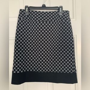 Women’s Ann Taylor Black/White Pencil Skirt